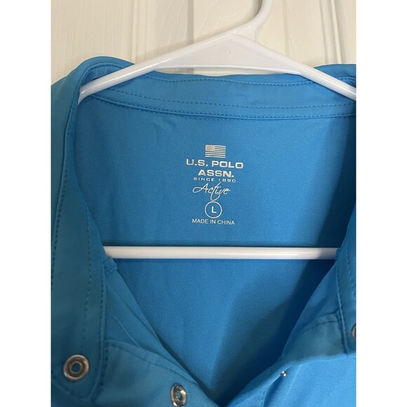 U.S. Polo Assn Active Blue Tank Top Women Large - Picture 2 of 6